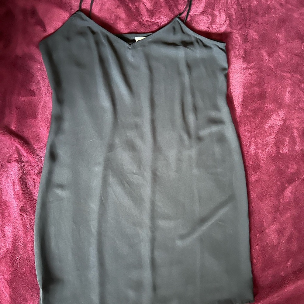 XL | Johnny Was Black Sheer Slip Dress
